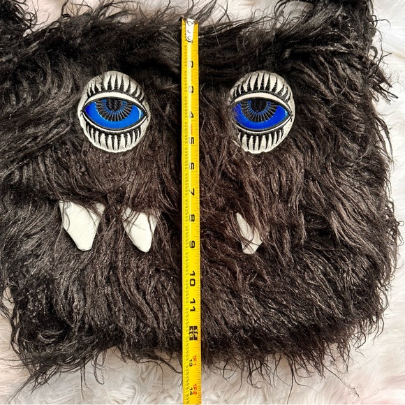 🍓[ Dolls Kill ] Trickz N Treatz Fuzzy Fiend Satchel Flap Purse - Picture 7 of 13